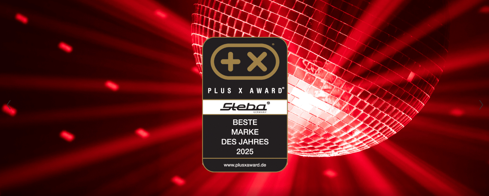 Бренд Steba был удостоен награды Plus X Award 2025 Бренд Steba был удостоен награды Plus X Award 2025